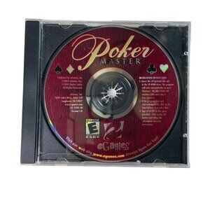Poker Master eGames 2004 Computer Software CD u